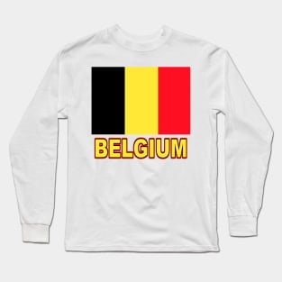 The Pride of Belgium - Belgian Flag Design Long Sleeve T-Shirt